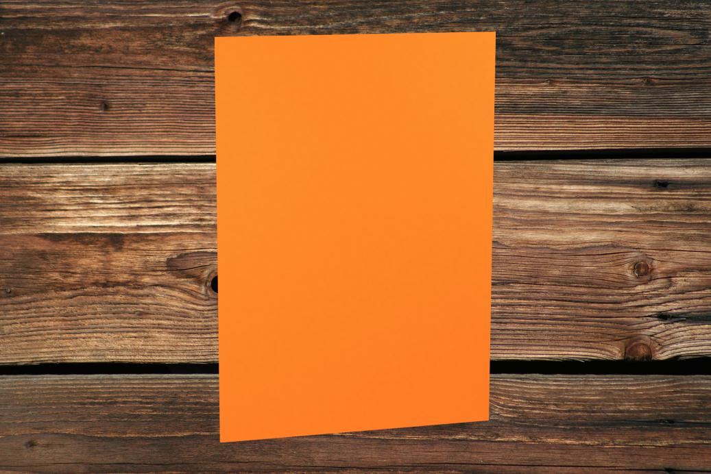 Papier A4 210x297 mm Orange gerippt 100 g/qm